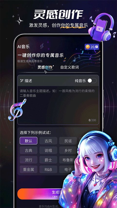 Suno AI音乐生成器免费版